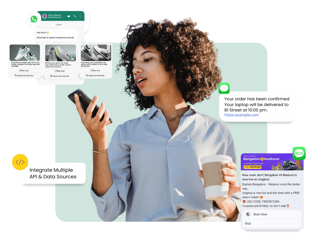 Sigmo is an omnichannel platform that offers SMS, RCS, and WhatsApp API.