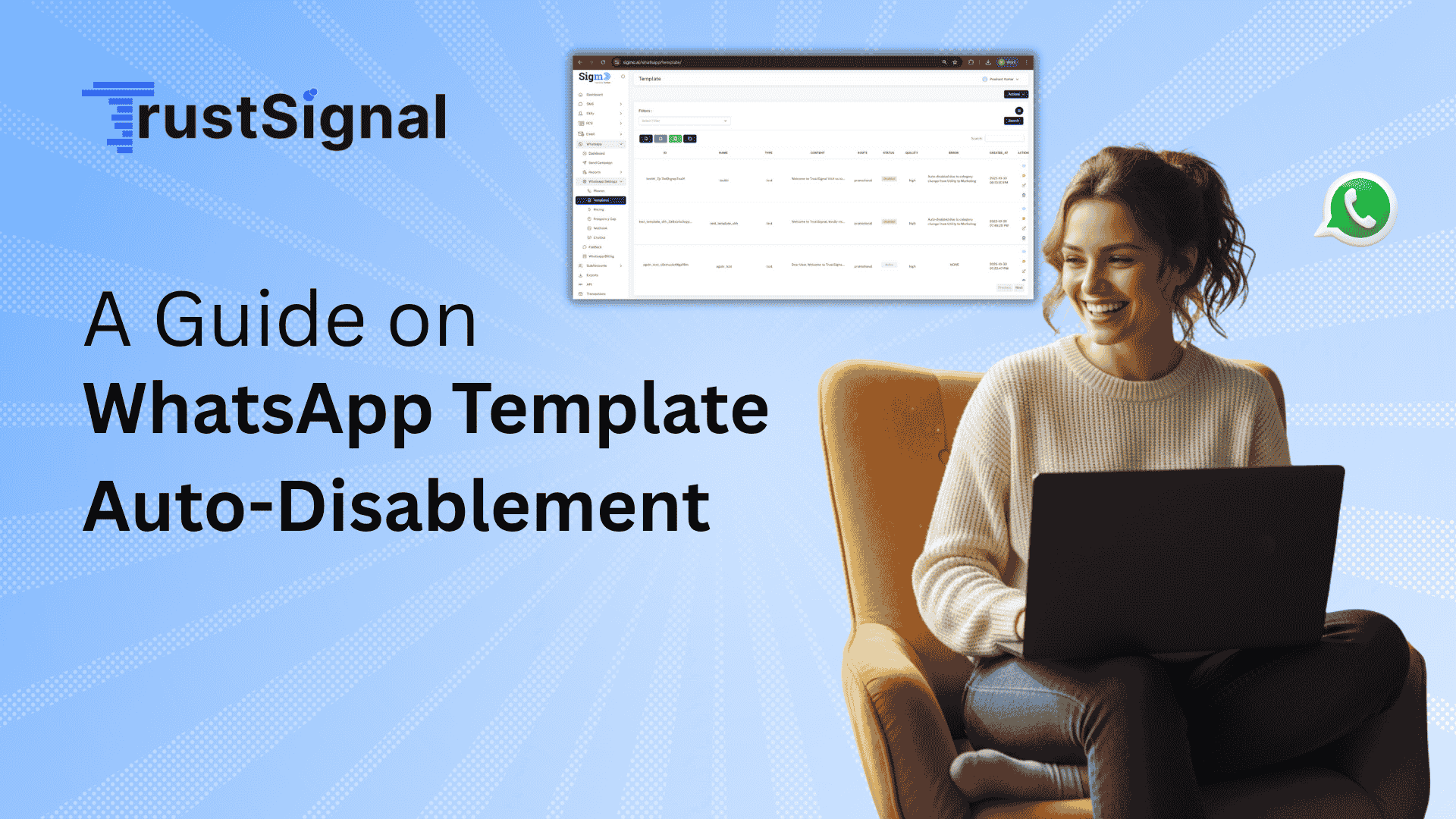 WhatsApp Templates Disablement
