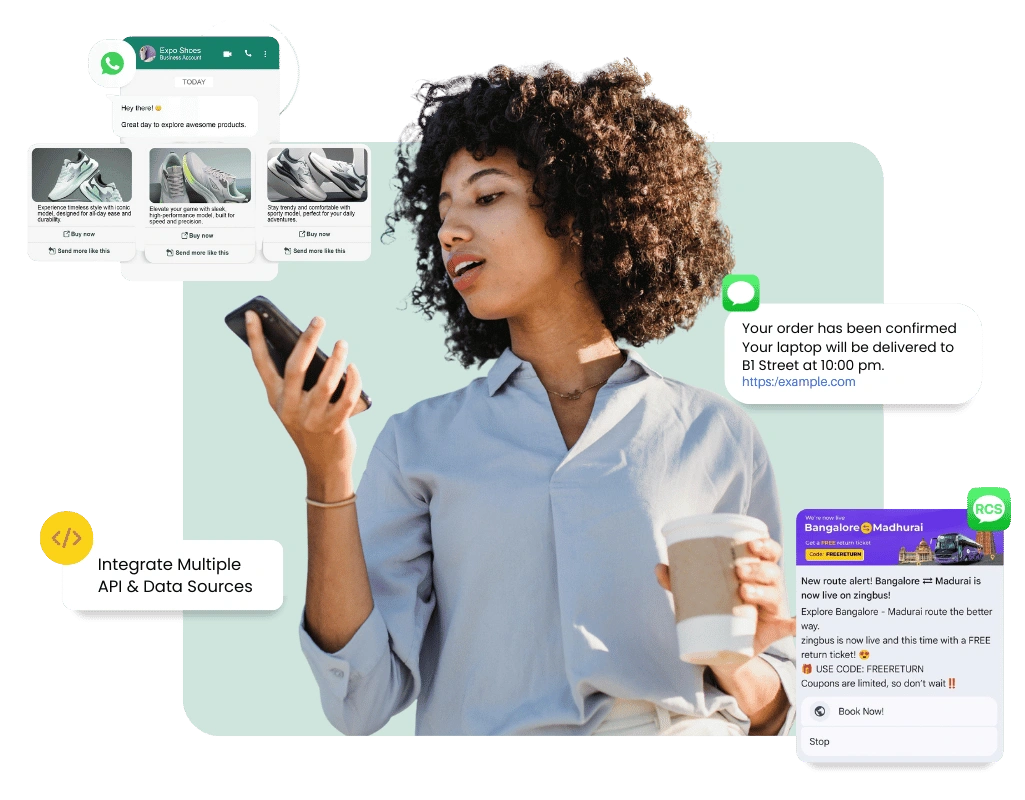 Sigmo is an omnichannel platform that offers SMS, RCS, and WhatsApp API.
