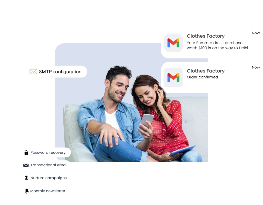 A Couple is Sitting on sofa